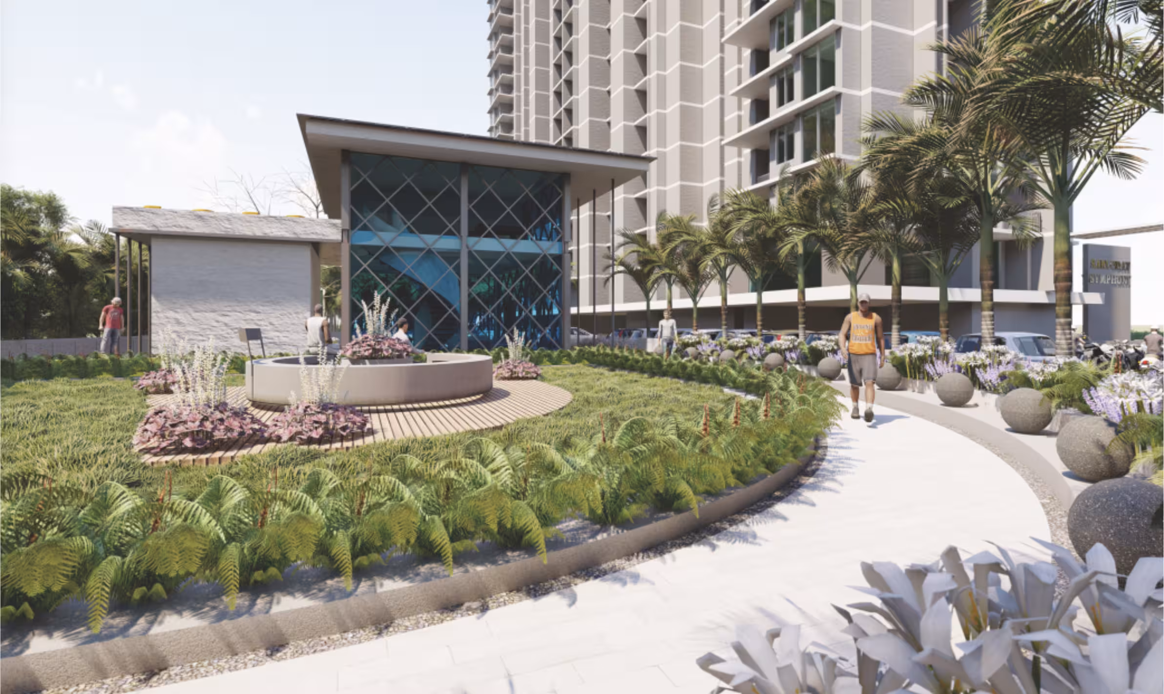 Landscaped Greenery and Jogging Track